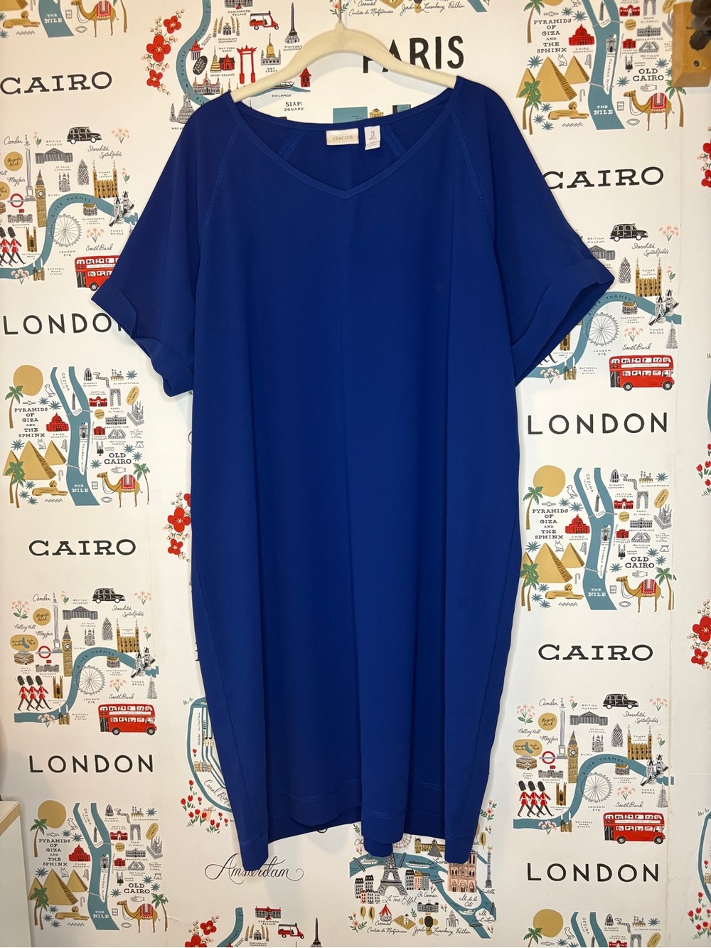 Chico-s Royal Blue Shift Dress